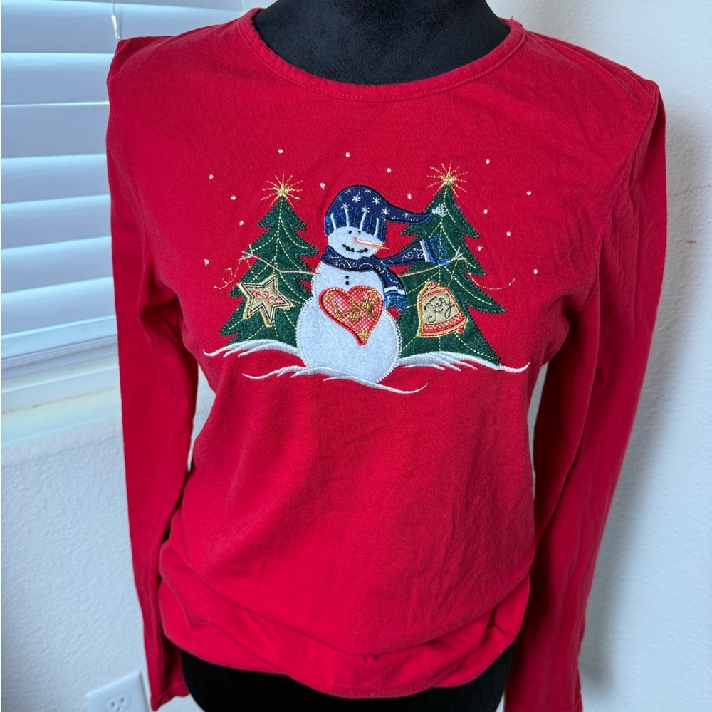 Festive Red Snowman‎ Sweater